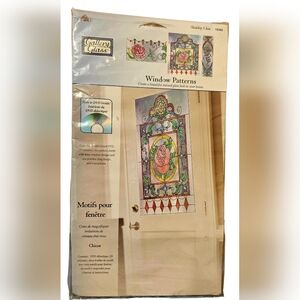 New Plaid Gallery Glass Window Patterns kit in the "Shabby Chic" design 16382